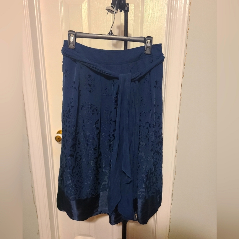 Silk flowy skirt